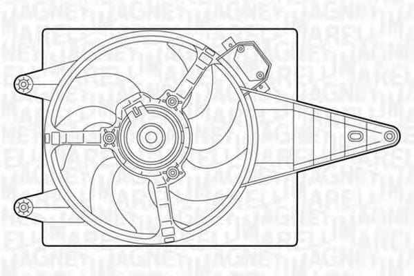 MAGNETI MARELLI 069402271010 Вентилятор, охолодження двигуна