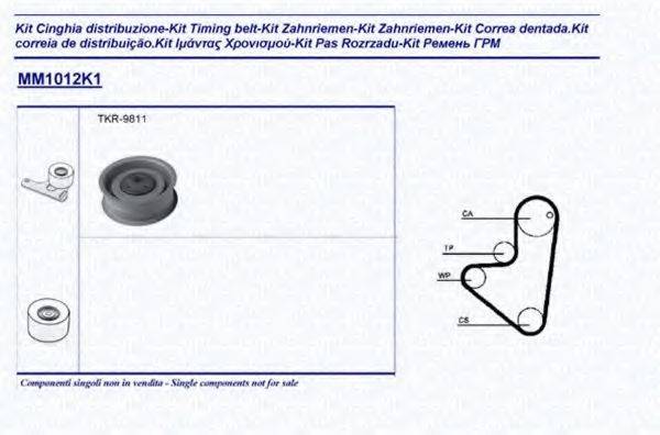 MAGNETI MARELLI 341310121101 Комплект ременя ГРМ