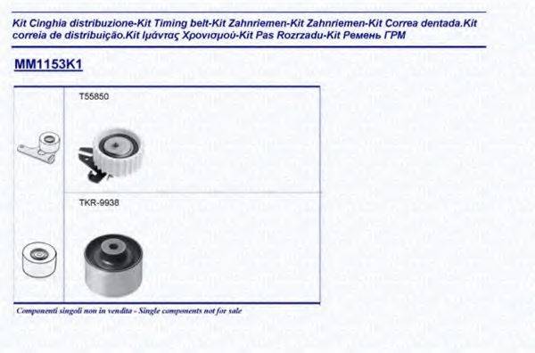 MAGNETI MARELLI 341311531101 Комплект ременя ГРМ