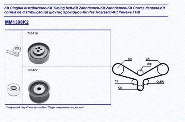 MAGNETI MARELLI 341313081102 Комплект ременя ГРМ